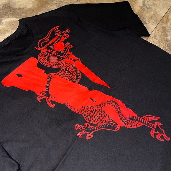 Vlone X Clot Dragon Tee Black/Red Size Large - Picture 4 of 7